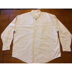 Eddie Bauer Mens Checkered XL Long Sleeved Button Up Shirt